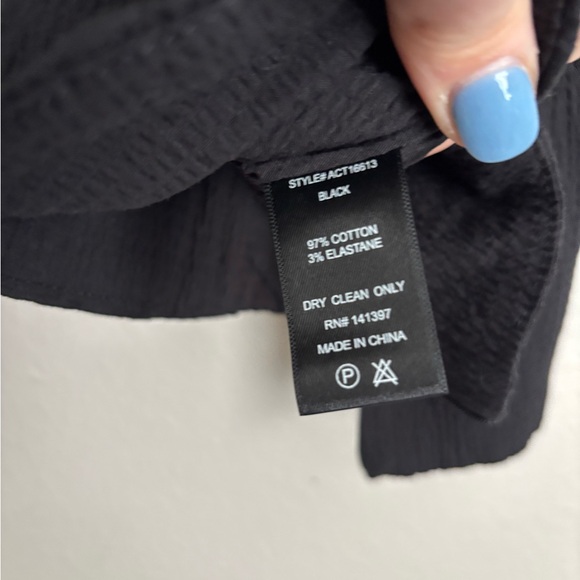 NWT ASTR Black Puff Sleeve Corset Top XS - Picture 6 of 7